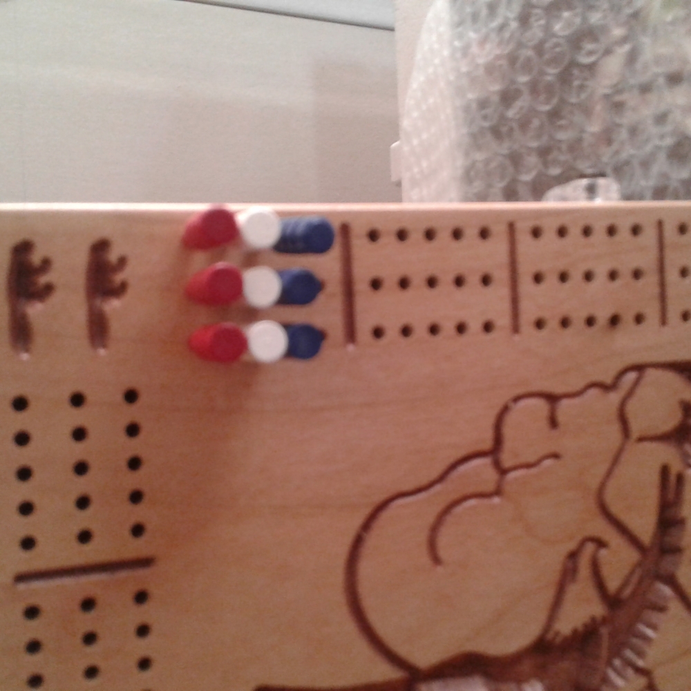 Handmade cribbage board - Picture 3 of 5